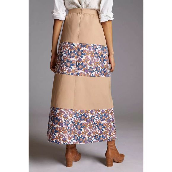 Anthropologie Sachin & Babi Jacquard Tiered Maxi Skirt $170 - Picture 3 of 6